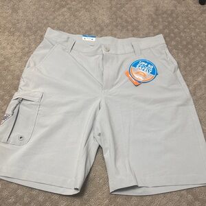 Men's Light Gray UPF 50 Performance Cargo Shorts